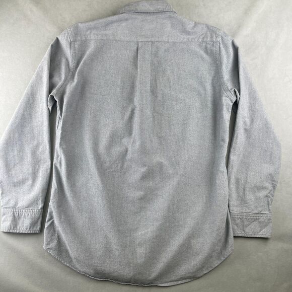 American Apparel Shirt Mens M Gray Oxford Button Down Long Sleeve USA Classic - Picture 3 of 12